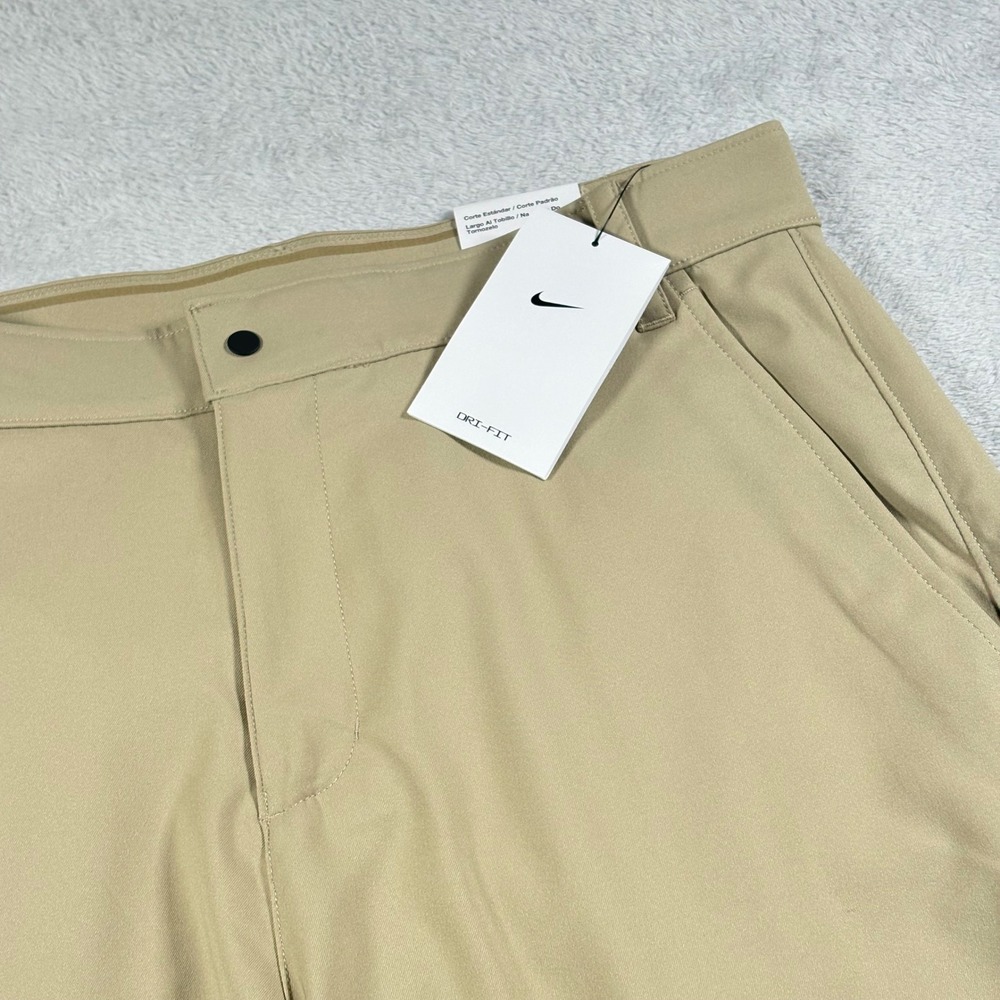 Nike Dri-FIT Victory Golf Pants Mens 32x32 Khaki Tan Ankle Length DN2397-250